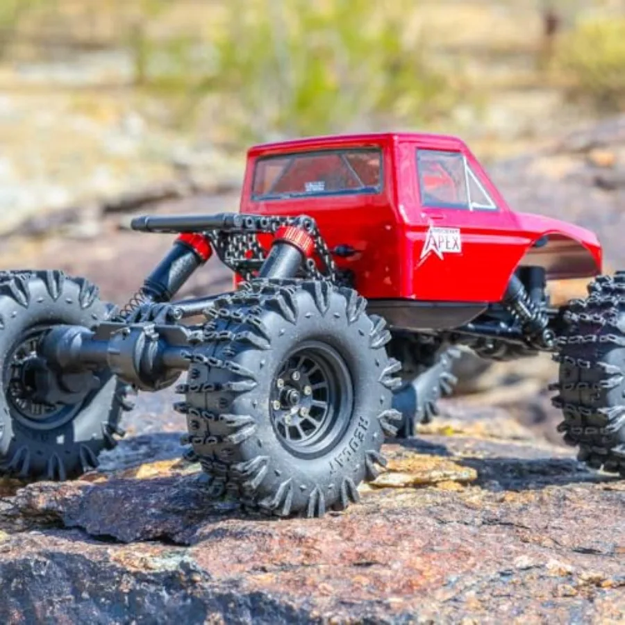 Redcat Racing Ascent-18 APEX 1/18 Scale Brushless Electric Rock Crawler Carbon Fiber 4WD RC Car for Adults with 2.4GHz Radio Sy