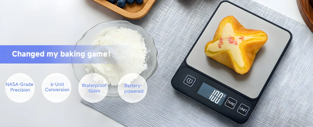 10kg Kitchen Scale LCD Digital Display Electronic Table Scale Baking Gram Weight Scales For Personal Healthy Diet Food Scale