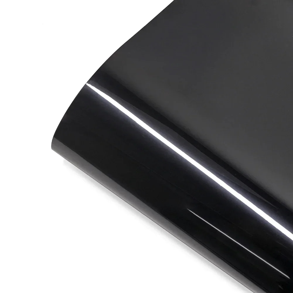 Glossy Black Car Vinyl Wrap Film Personalization Waterproof PVC Car Decoration PET Decal Motorcycle Auto Body Protective Film