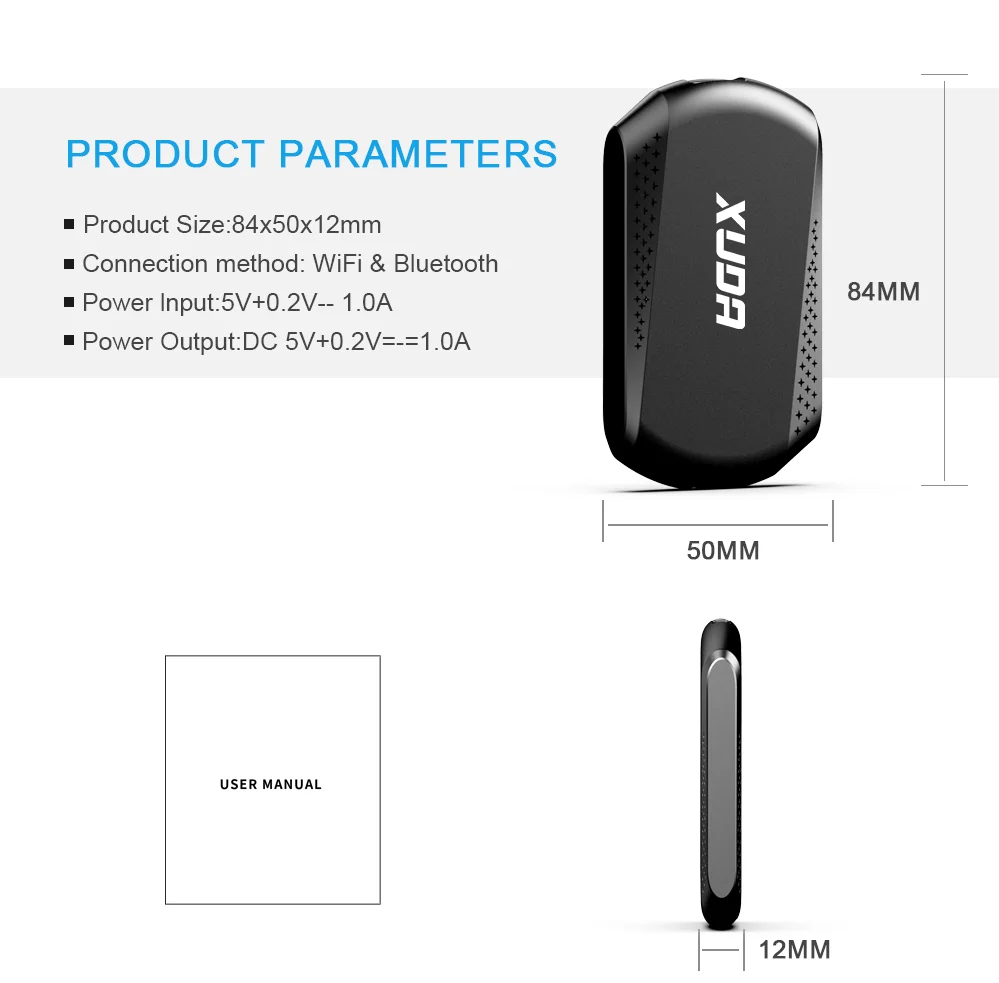 XUDA Android14 Wireless CarPlay/Android Auto 3in1 NEW CarPlay Ai Box 4Cores 4GB RAM+64GB ROM Plug and Play Stable Transmission
