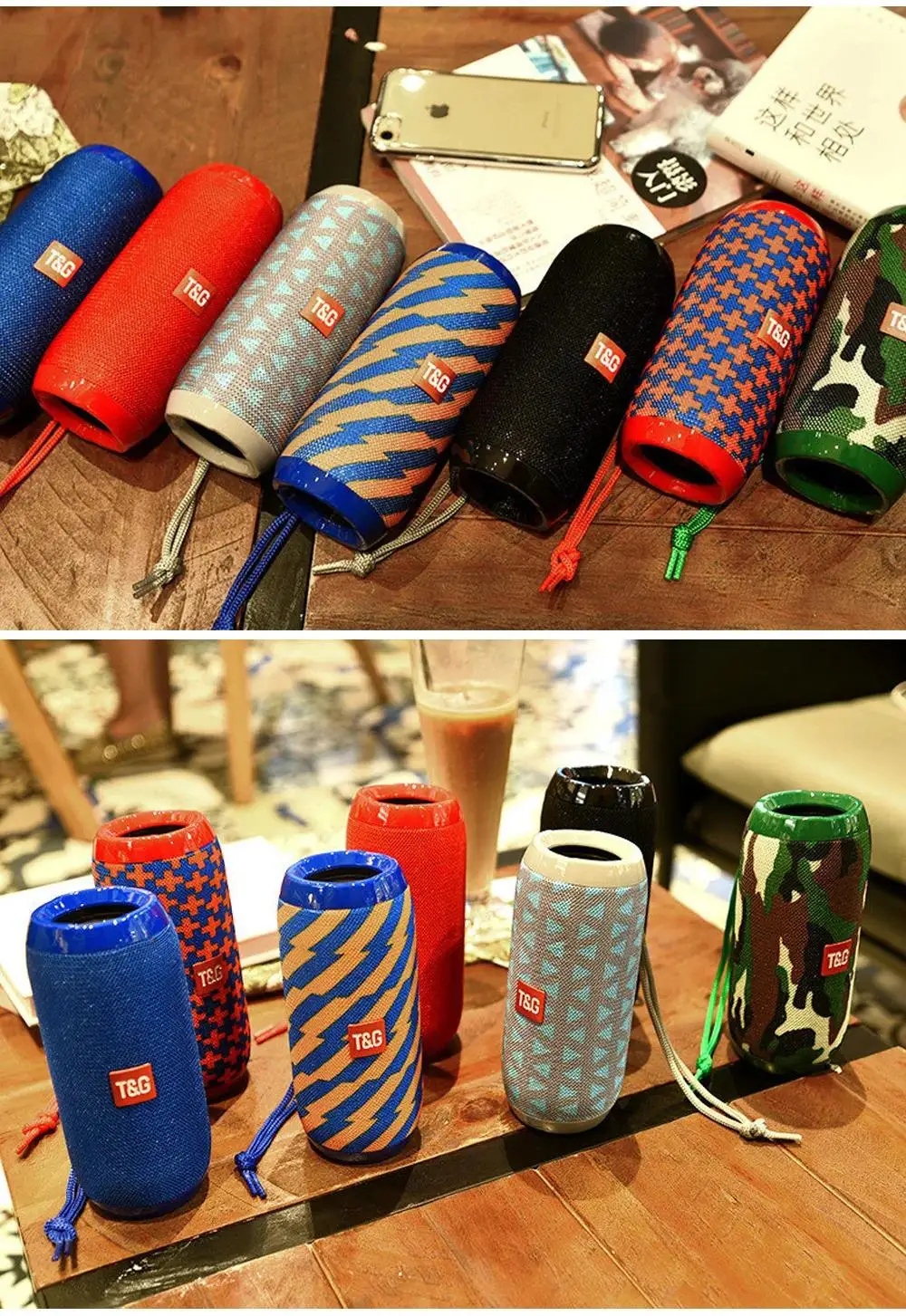 Portable Bluetooth Speaker TG117, with Subwoofer, Supports Memory Card, USB Music Player, Suitable for Outdoor, Home, and Gift