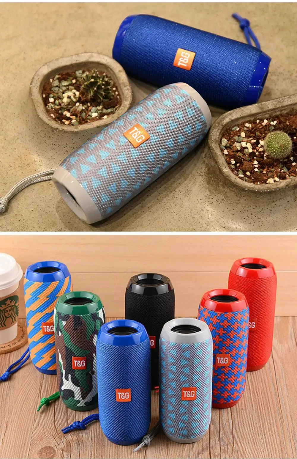 Portable Bluetooth Speaker TG117, with Subwoofer, Supports Memory Card, USB Music Player, Suitable for Outdoor, Home, and Gift
