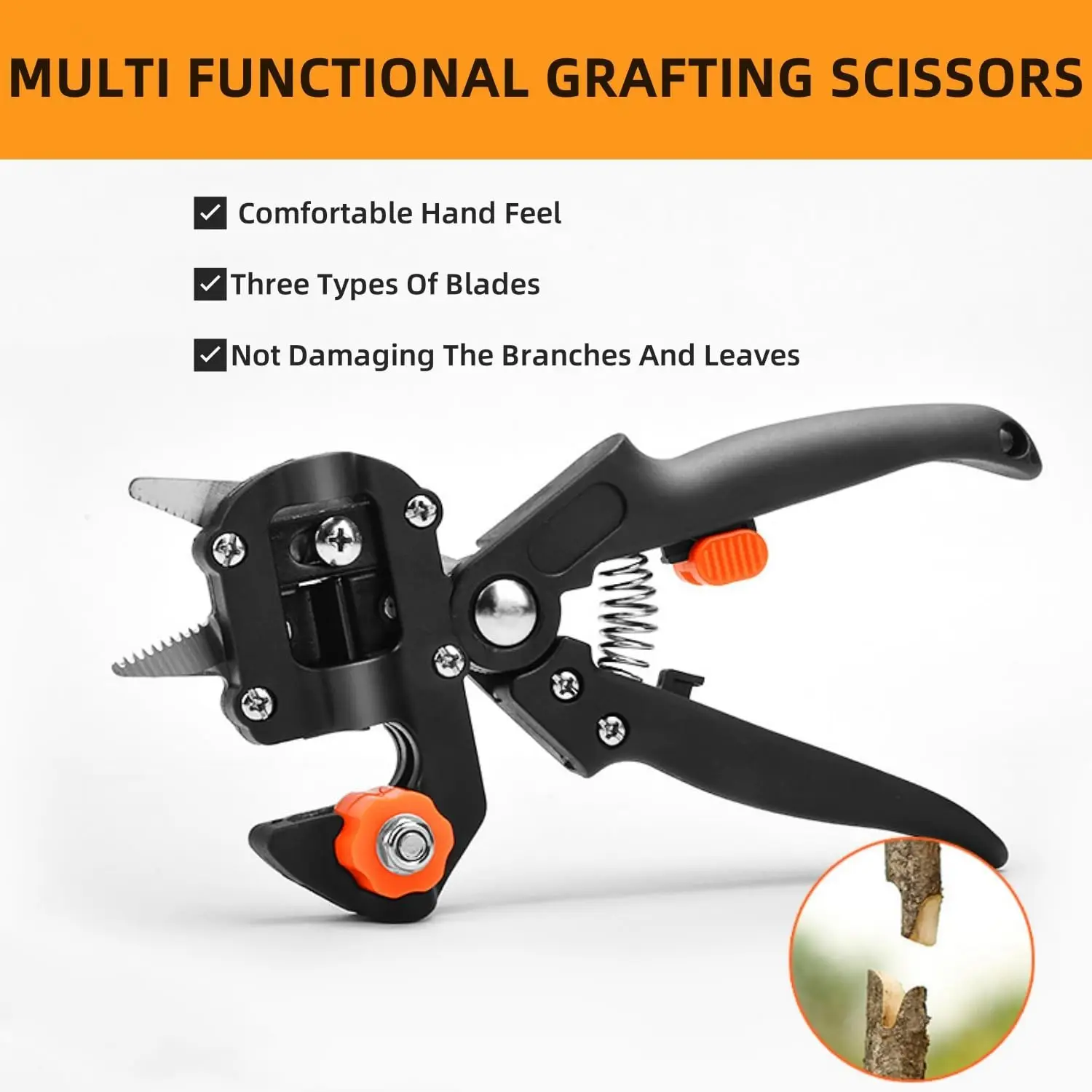2026 2 in 1 Grafting Pruning Tool Kit Fruit Tree Pruning Shears Garden Branch Trimming Scissors Gardening Pruner Tool Kit
