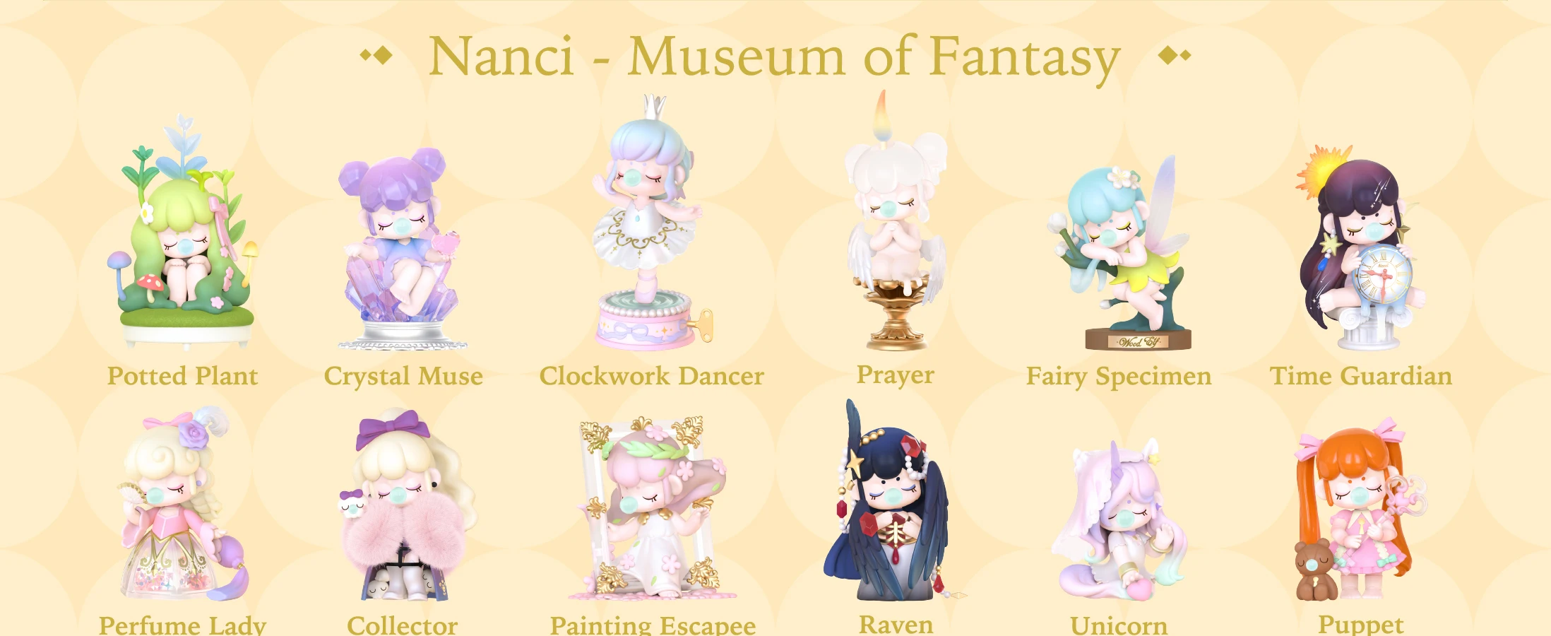 Rolife Nanci Blind Box Nanci's Museum of Fantasy Action Figure Collectible Doll Toys Surprise Box for Kids Friends Adults