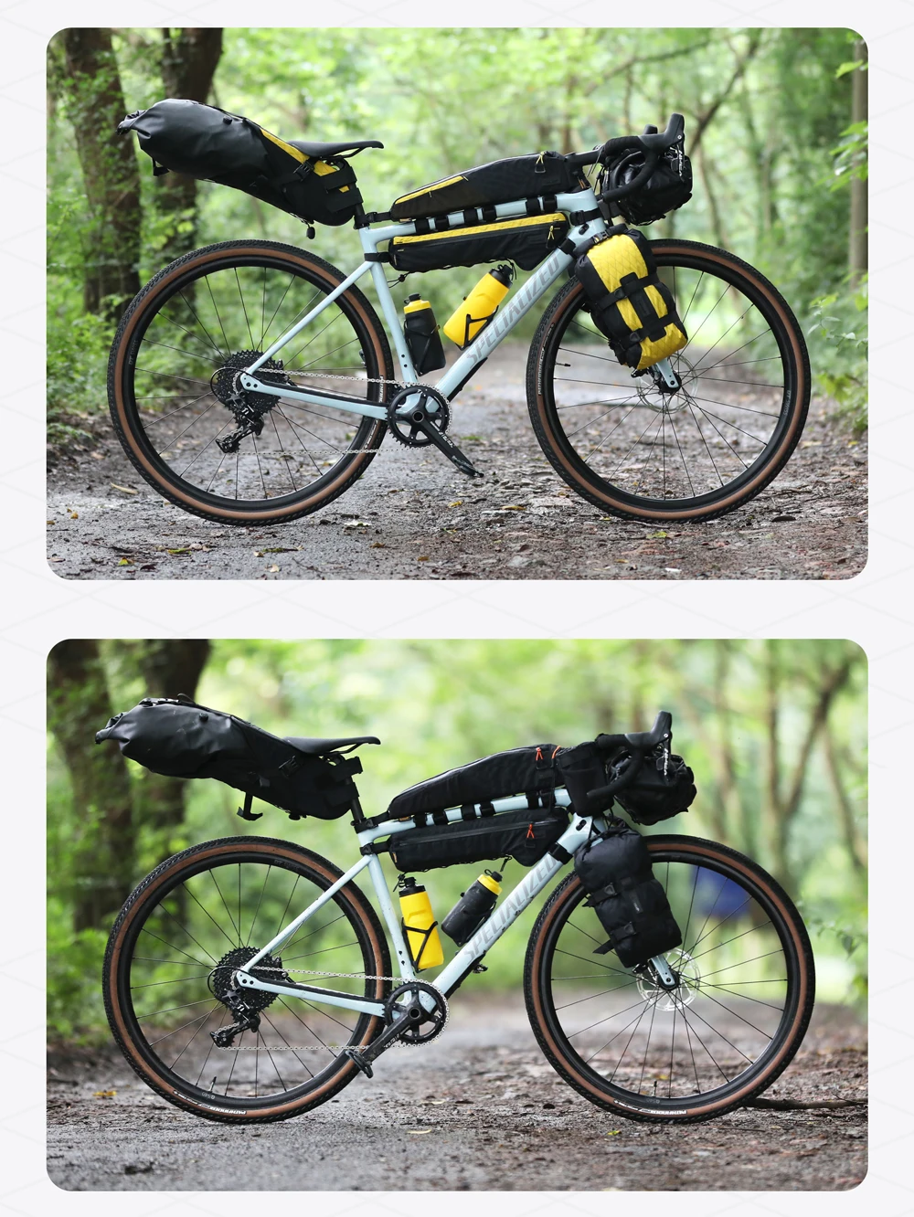 Rhinowalk BIke Extra Long  Top Tube Bag Large Water-Resistant Bikepacking For MTB&Road Bike With 18 Inch Or Larger Frame Length