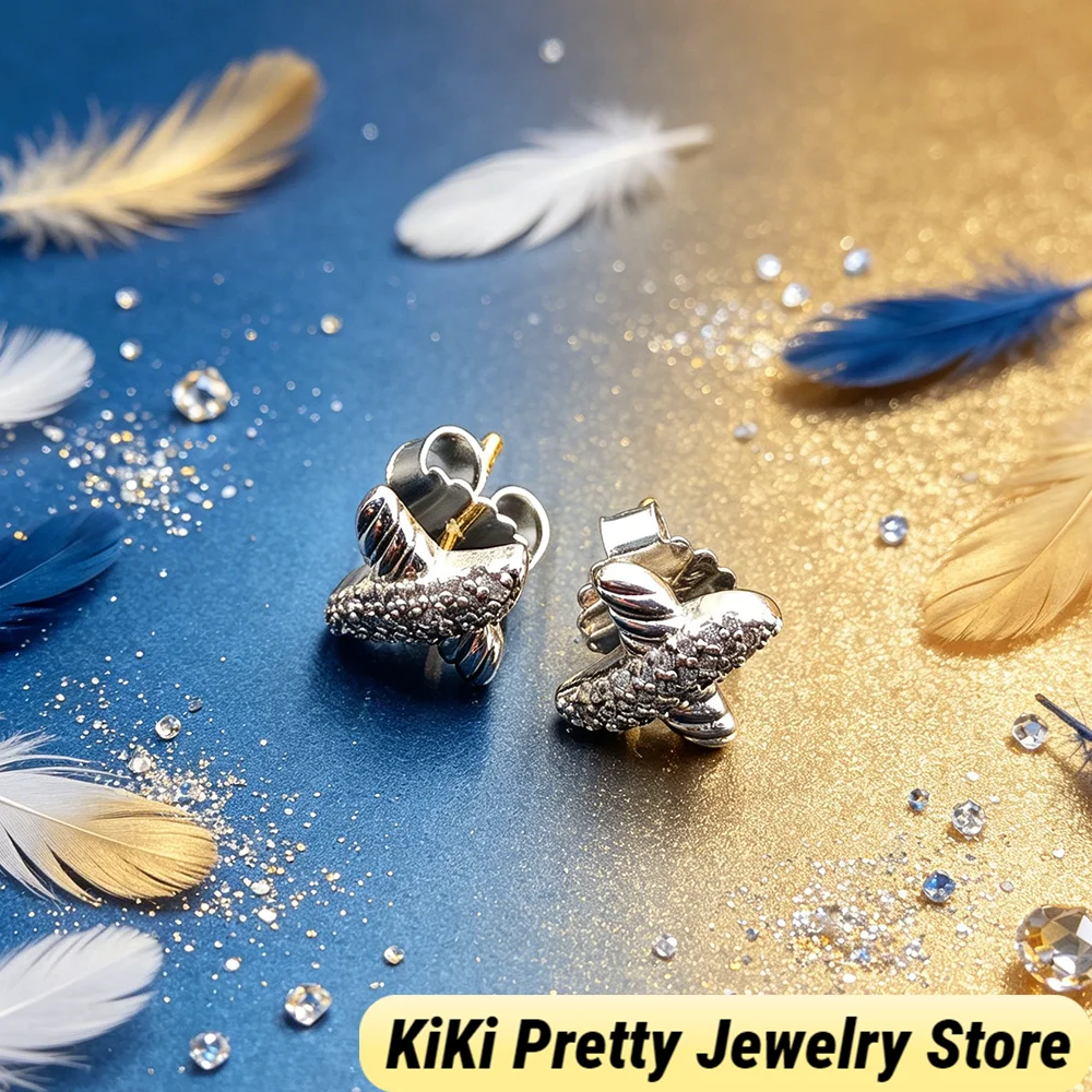 2026 New DV Fashionable Earrings Inlaid with Beautiful Zircon,Luxury Jewelry Gift,Effortless Elegance for Daily or Special Wear
