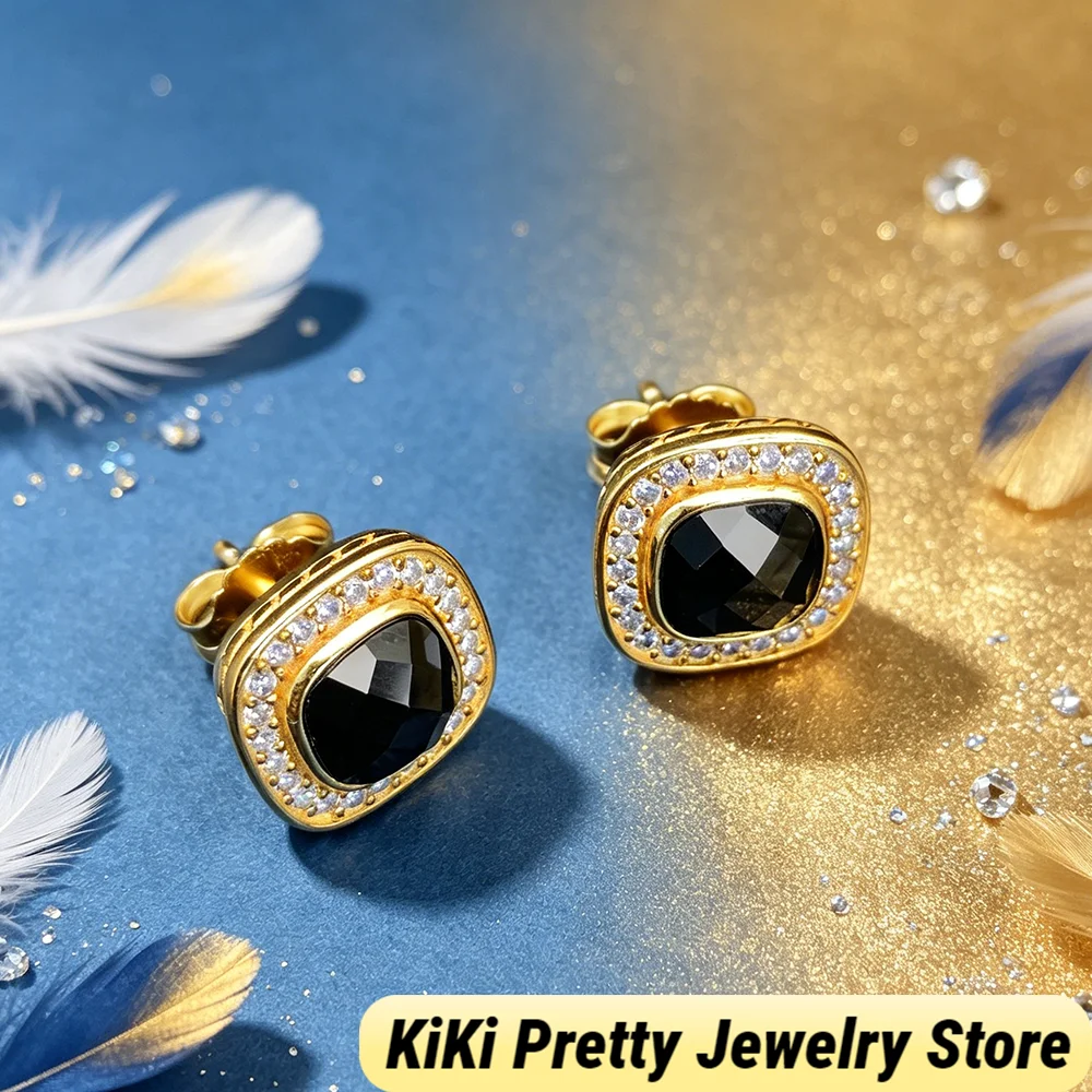 2026 New DV Fashionable Earrings Inlaid with Beautiful Zircon,Luxury Jewelry Gift,Effortless Elegance for Daily or Special Wear
