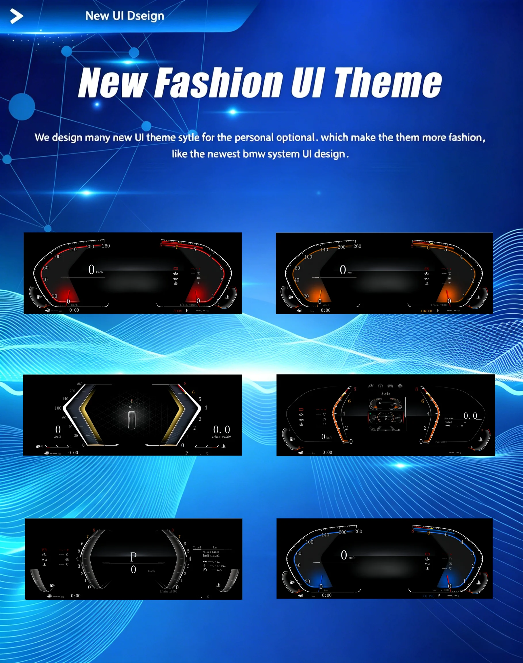 12.3''Speedometer LCD Dashboard Panel For BMW X5 X6 E70 E71 Digital Instrument Cluster Virtual Cockpit HUD Tachometer Odometer