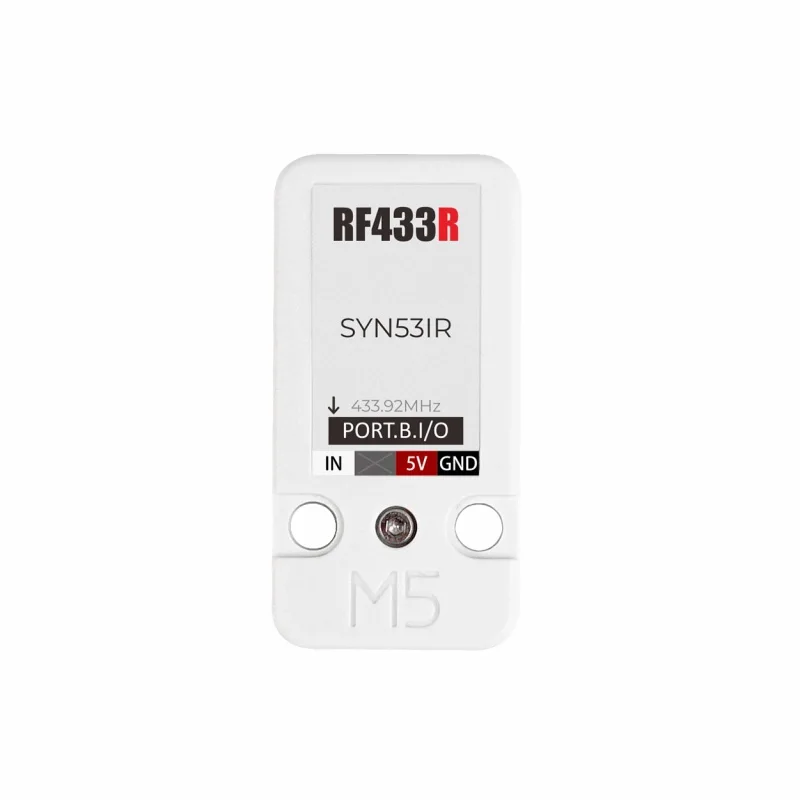 M5Stack RF433R Wireless Radio Receiver 433.92MHz for IoT RF Remote Control Application