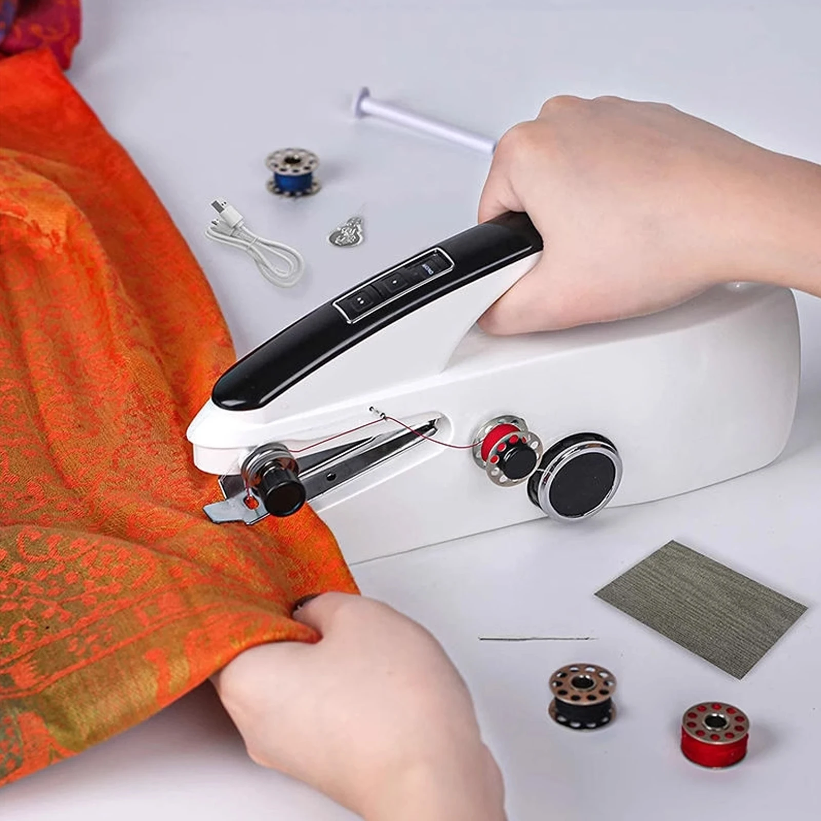 Mini Handheld Sewing Machine, Portable Electric Sewing Machine with Sewing Accessories Portable Sewing Machine Easy to use