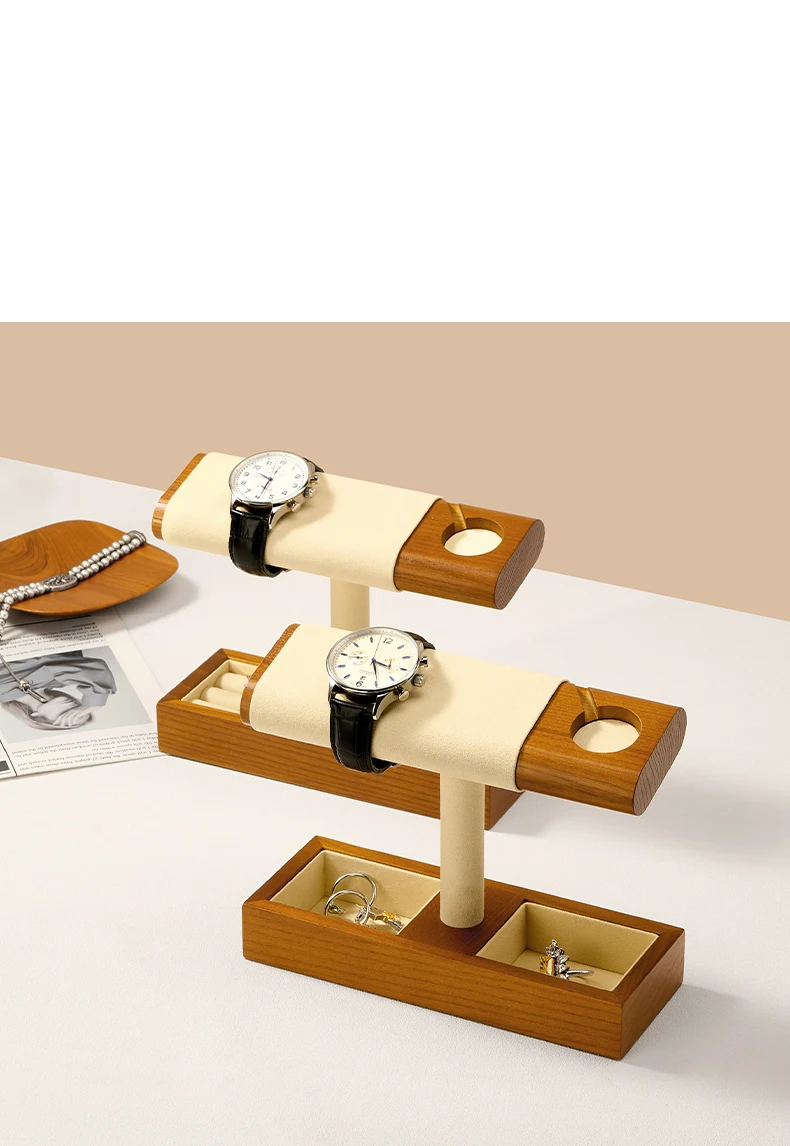 Oirlv Wooden Watch Stand Bracket Charger Dock Station Charging Holder for Apple Watch Stand Wrist Watch Jewelry Storage Rack