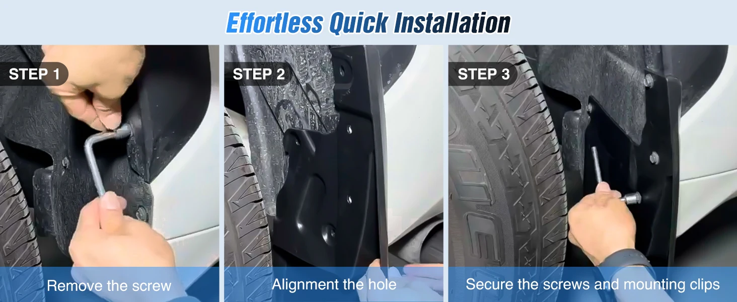 Nilight Mud Flaps for Toyota Tundra 2022 2023 2024 2025 2026, No Drilling Precision Fit Exterior Accessories Heavy-Duty Splash Guards Protection, Front & Rear Set