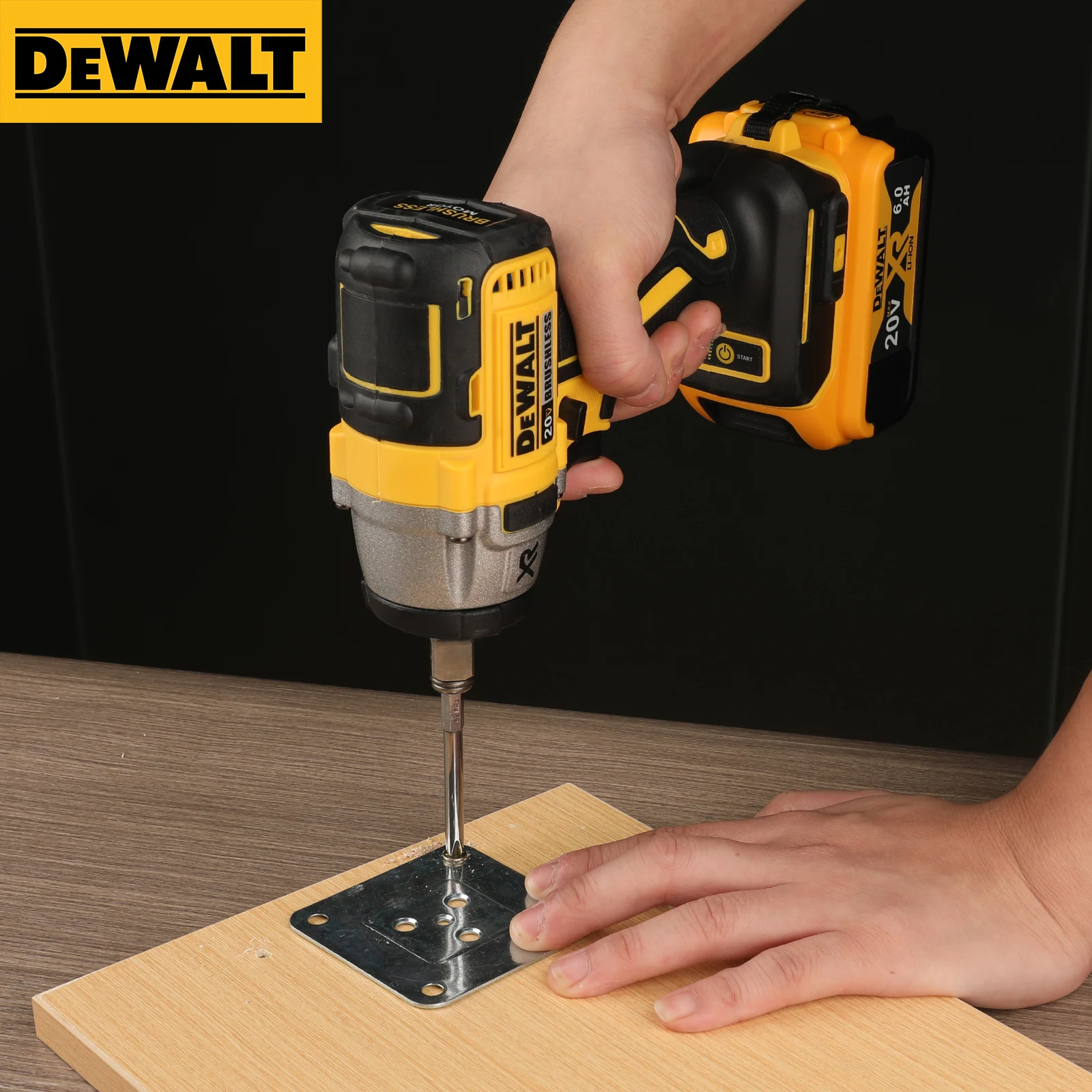 DeWalt DCF880 20V Max XR Brushless Cordless Impact Wrench, 205Nm Torque Multifunctional Portable Tool for Auto Repair