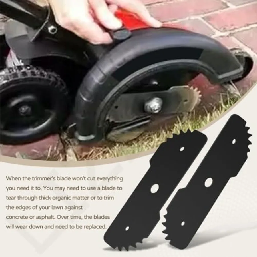 5 Pcs 7-1/2-inch Edge Hog Heavy-Duty Edger Blade Compatible with Black Decker LE750, LE710, LE760 Replace EB-007, High Temperat