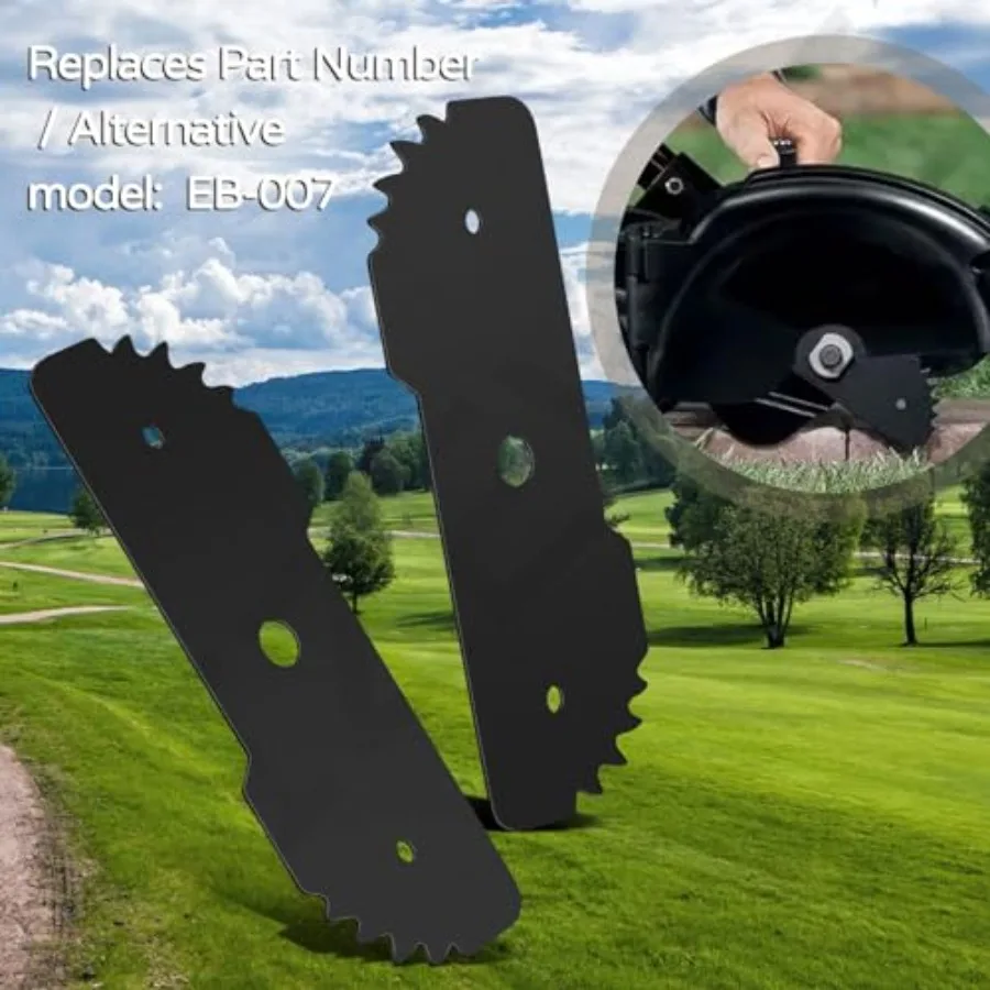5 Pcs 7-1/2-inch Edge Hog Heavy-Duty Edger Blade Compatible with Black Decker LE750, LE710, LE760 Replace EB-007, High Temperat