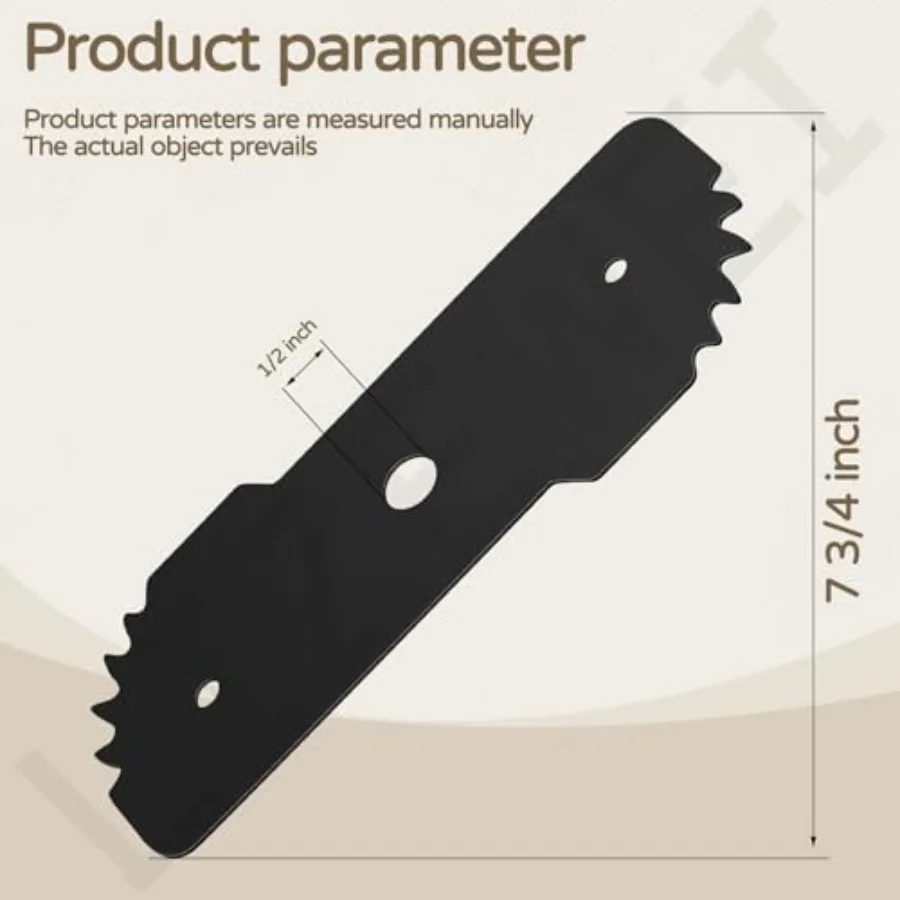 5 Pcs 7-1/2-inch Edge Hog Heavy-Duty Edger Blade Compatible with Black Decker LE750, LE710, LE760 Replace EB-007, High Temperat