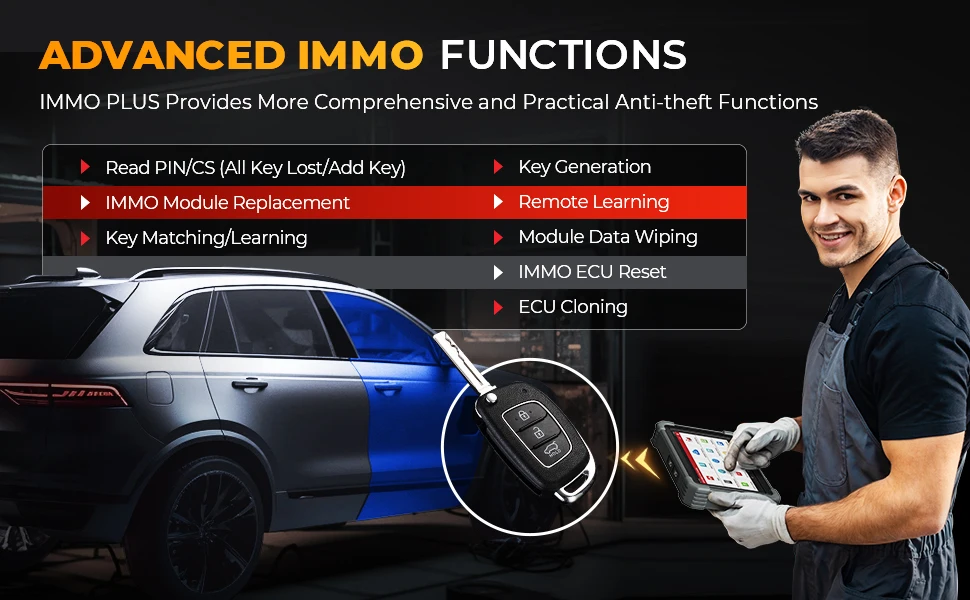 Launch X431 IMMO Plus Car Key Programmer Programming Tool Automotive Diagnostic Scanner Auto Diagnosis Immobilizer