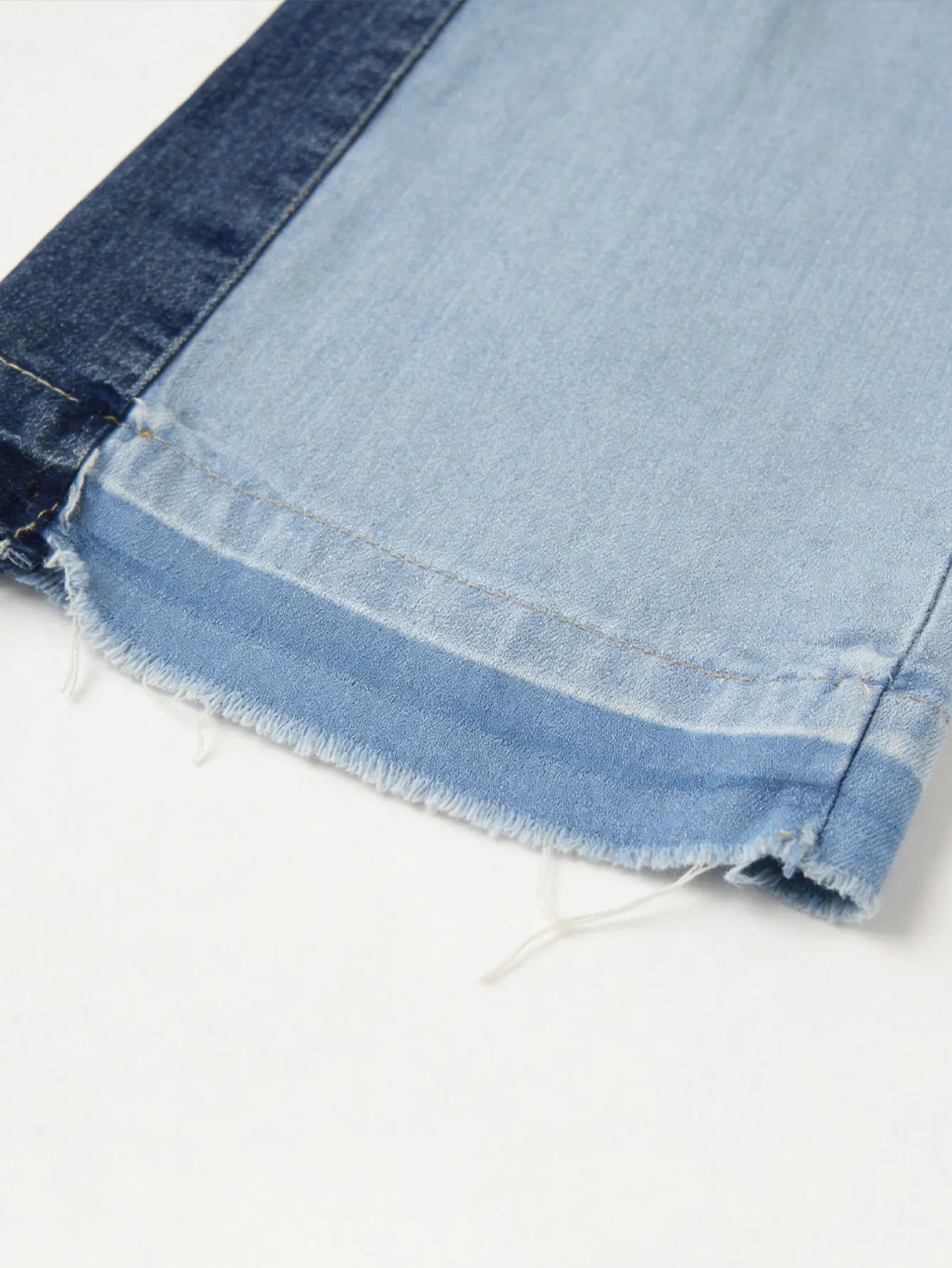 GLOURI Women's Flare Jeans, Vintage Washed High Stretch Deconstructed Denim Pants with Pockets, Casual Bell Bottom Jeans for Dating, Music Festival Daily Street Wear