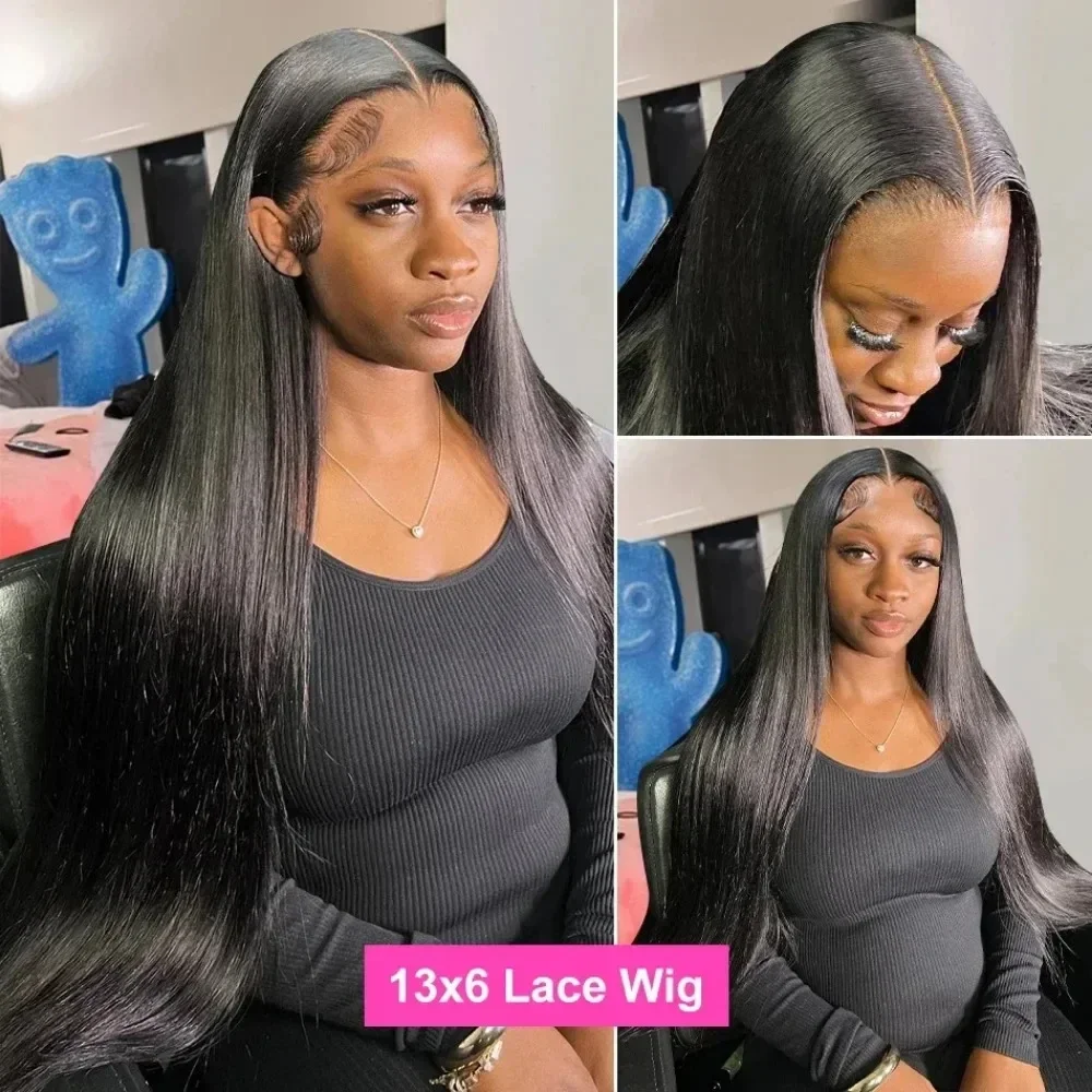 HD Transparent Lace Frontal Wig 13x4 Closure Wig Straight 13x6 Full Frontal Lace Human Hair Wigs For Black Women 40 46 Inches