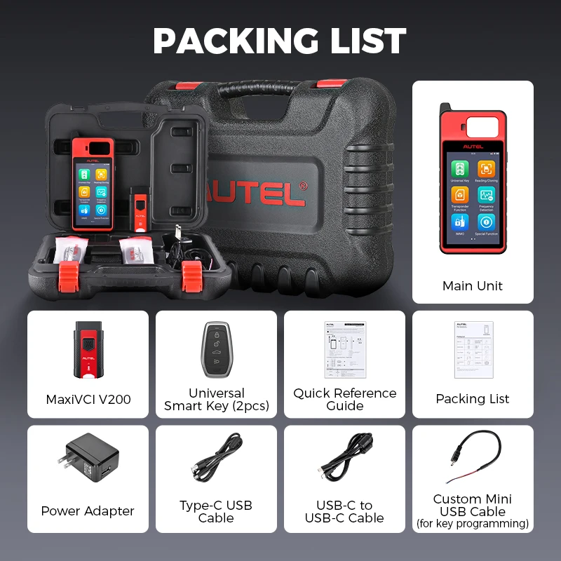 Autel KM100E Key Programmer KM100 Universal Key Generator Key FOB Programming Tool Car Key Immobilizer Lifetime Free Update