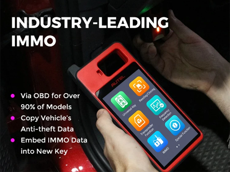 Autel KM100E Key Programmer KM100 Universal Key Generator Key FOB Programming Tool Car Key Immobilizer Lifetime Free Update