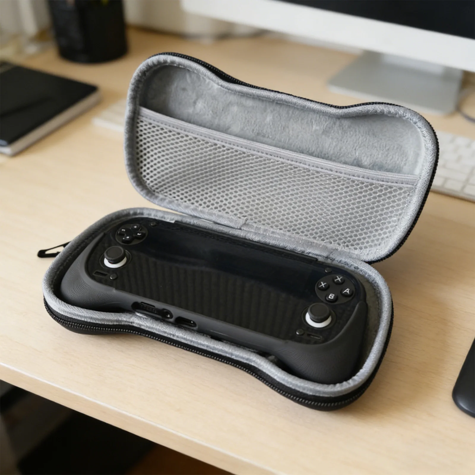 Case For Retroid Pocket 6 Game Console Grip Bag Dual Protective Carrying Case with Mesh Bag Console Waterproof Storage Holder