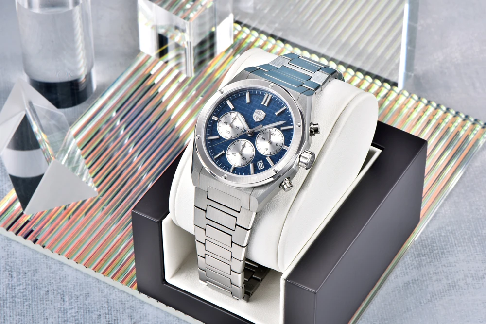 2026 New RollsTimi Men's Watches Luxury Quartz Man Speed Sports Chronograph Watch For Men AR Sapphire Waterproof Luminous Stainless Steel Clock