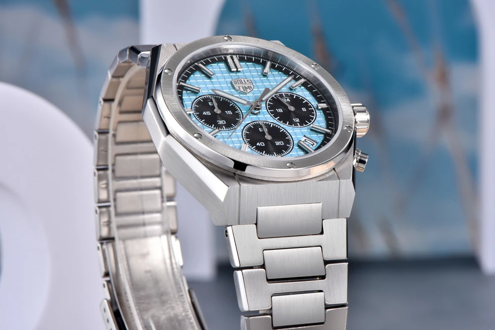 2026 New RollsTimi Men's Watches Luxury Quartz Man Speed Sports Chronograph Watch For Men AR Sapphire Waterproof Luminous Stainless Steel Clock