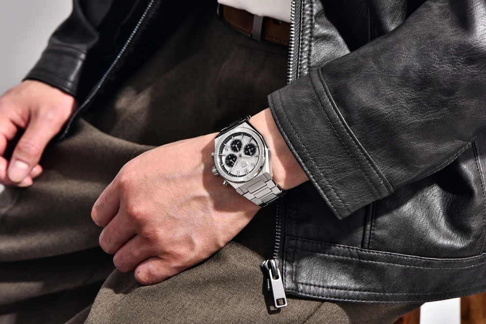 2026 New RollsTimi Men's Watches Luxury Quartz Man Speed Sports Chronograph Watch For Men AR Sapphire Waterproof Luminous Stainless Steel Clock