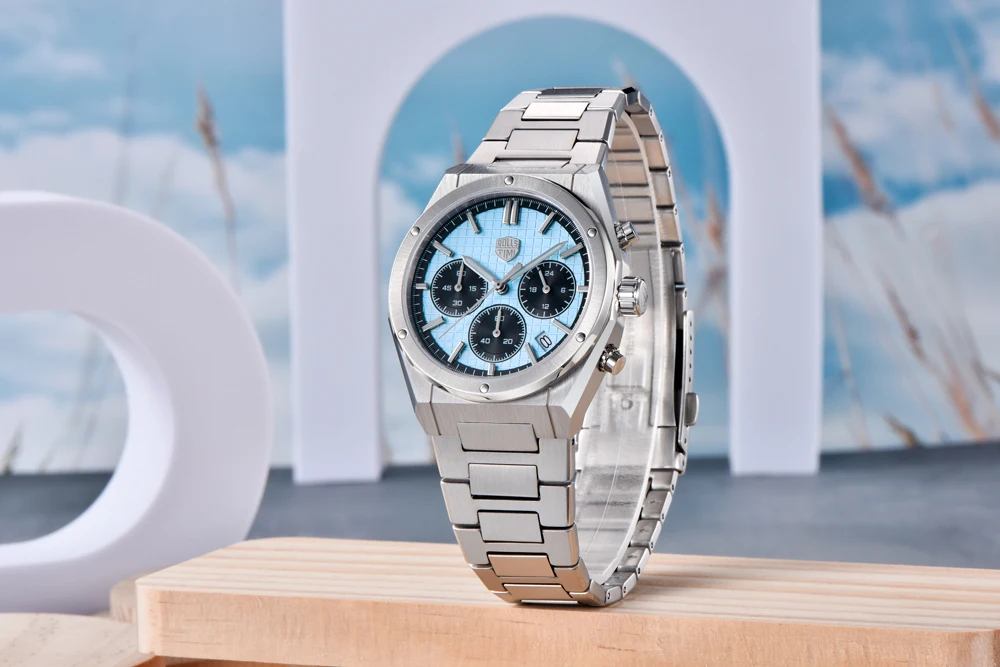 2026 New RollsTimi Men's Watches Luxury Quartz Man Speed Sports Chronograph Watch For Men AR Sapphire Waterproof Luminous Stainless Steel Clock