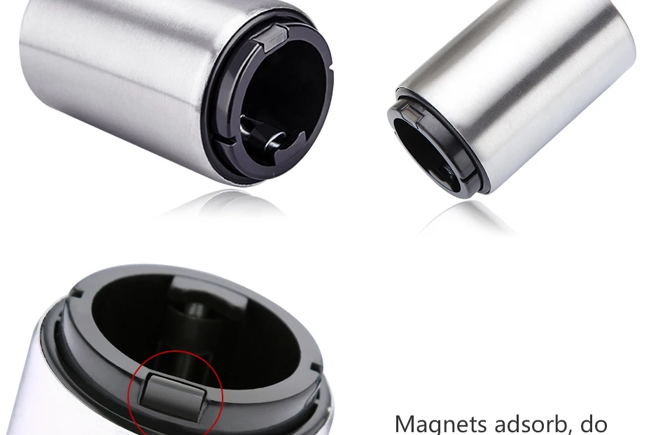Automatic Beer Bottle Opener,Magnetic Stainless Steel Beverage Bottles Wine Openers Jar Opener Kitchen Gadgets Bar Supplies