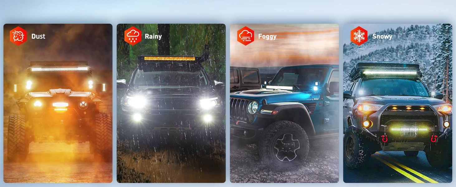 Nilight 3-Inch LED Cube Pod Lights, 42W Spot/Flood Combo Beam, 2PCS Auxiliary Driving Lights with Wiring Harness Kit, Reverse Backup Lights for Truck, Jeep, SUV, ATV, UTV