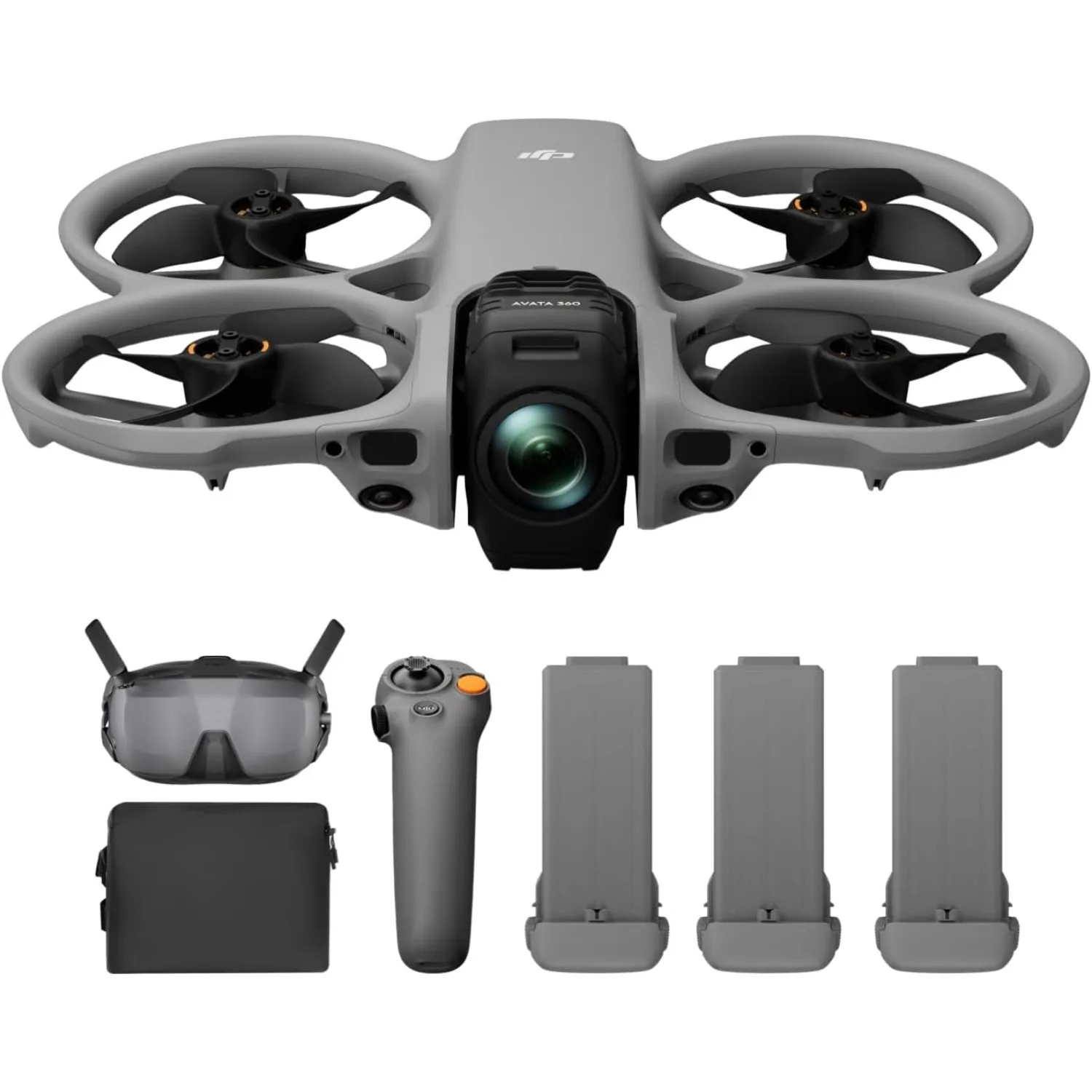 DJI Avata 360 Motion Fly More Combo, 360° Drone With 1-Inch 8K 360° Imaging, 360° Camera Drone With Propeller Guard. Includes Goggles N3 and RC Motion 3 for Intuitive Motion Control and Easy ACRO