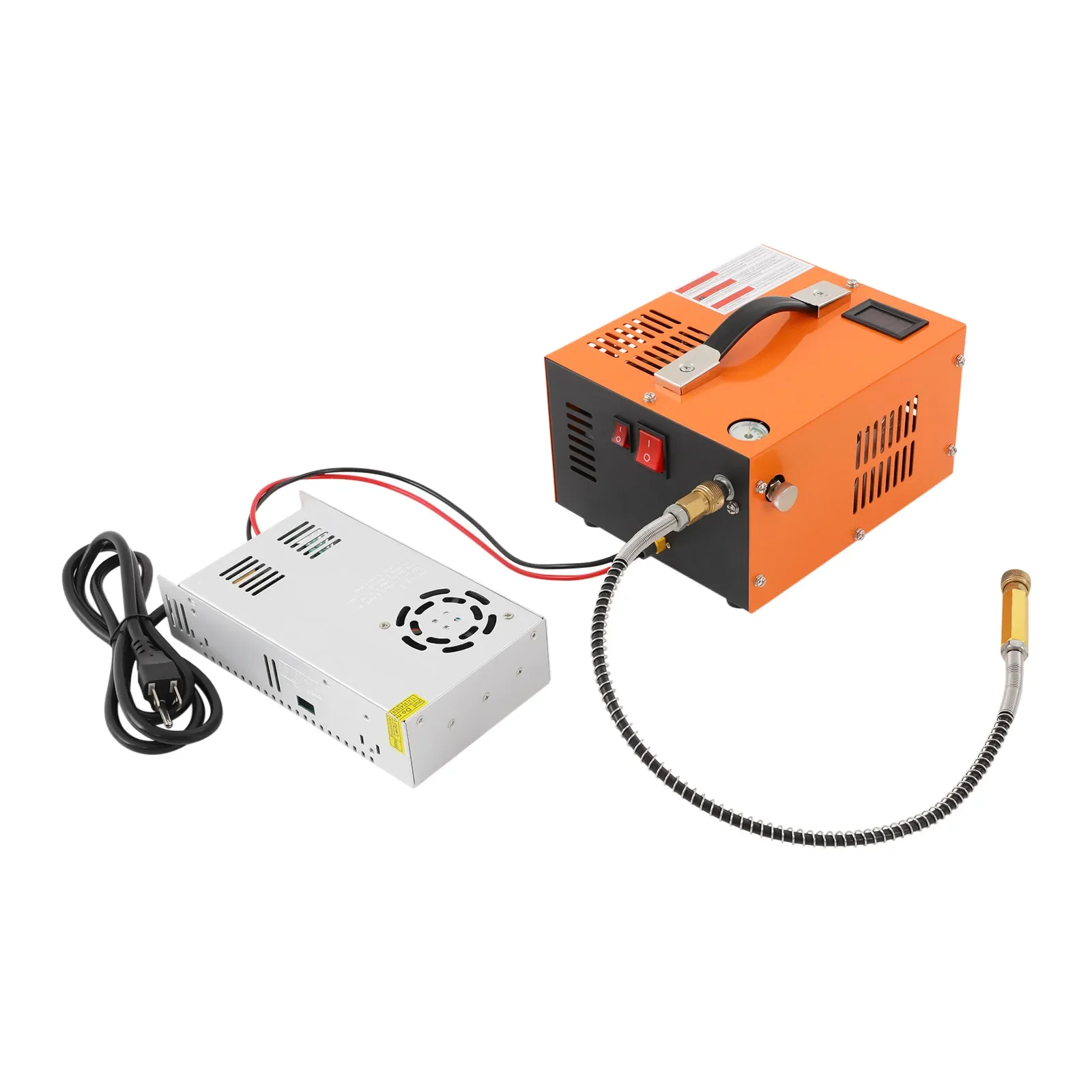 NEWEST Air Compressor,Stainless Steel Air Compressor 4500PSI/30MPa,w/ A Transformer for PCP Air Rifles,Paintball Tanks 350W