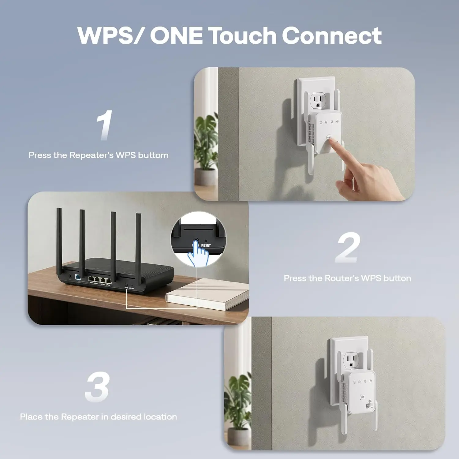 1PCS New Upgraded WIFI Wireless Signal Booster Range Repeater 300Mbps 2.4GHz Stable Wall-Penetrating Network Coverage Mini WiFi Amplifier Signal Extender With Repeater AP Mode Ethernet Port