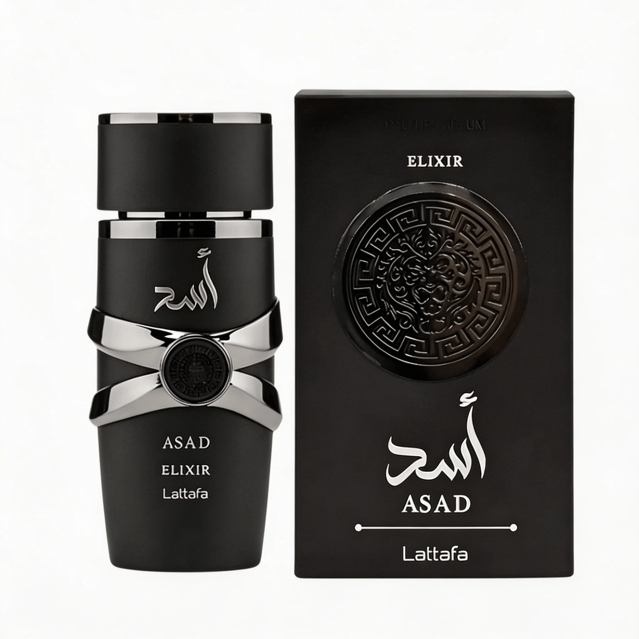 Lattafa Asad Elixir Eau De Parfum 3.4 Oz / 100ml – Pink Pepper, Saffron, Tobacco, Patchouli & Amber Warm Spicy Woody Cologne For Men, Long-Lasting Fragrance | Cologne Men, Cologne