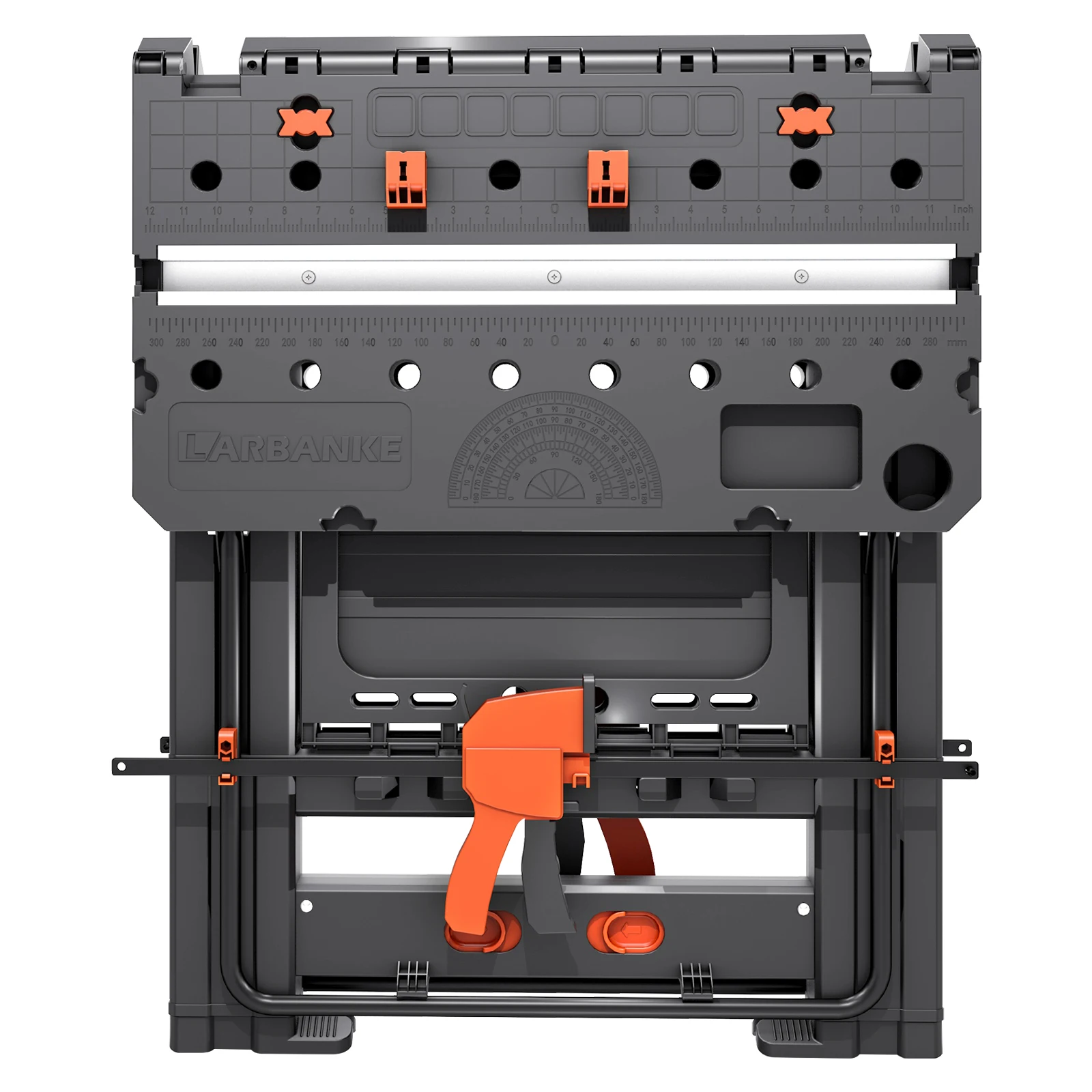 Folding Workbench, 2-in-1 Waterproof Portable Folding Work Table, 31' W × 25' D × 32' H Workbench, Height-Adjustable Work Table