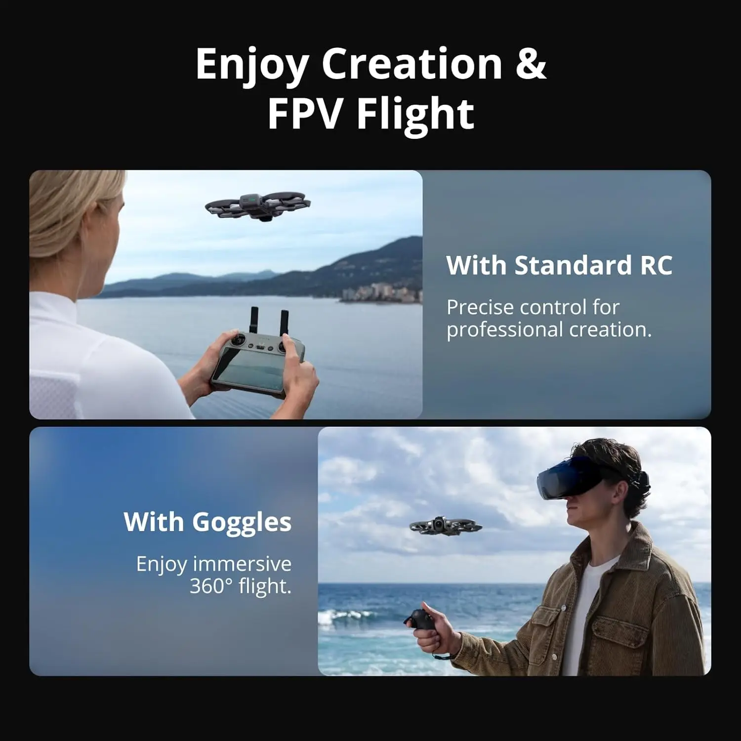 Refurbish DJI Neo, Neo 2, Avata 360 Mini Drone with 4K UHD NCamera,Self Flying Follows Drone