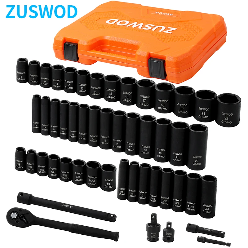 Ratchet wrench impact socket tool set, 3/8 inch drive, CR-V material, high-end professional car repair tool, one-stop solution for home car, motorcycle, bicycle and other repair projects, preferred by DIY enthusiasts, ideal gift for men during holidays