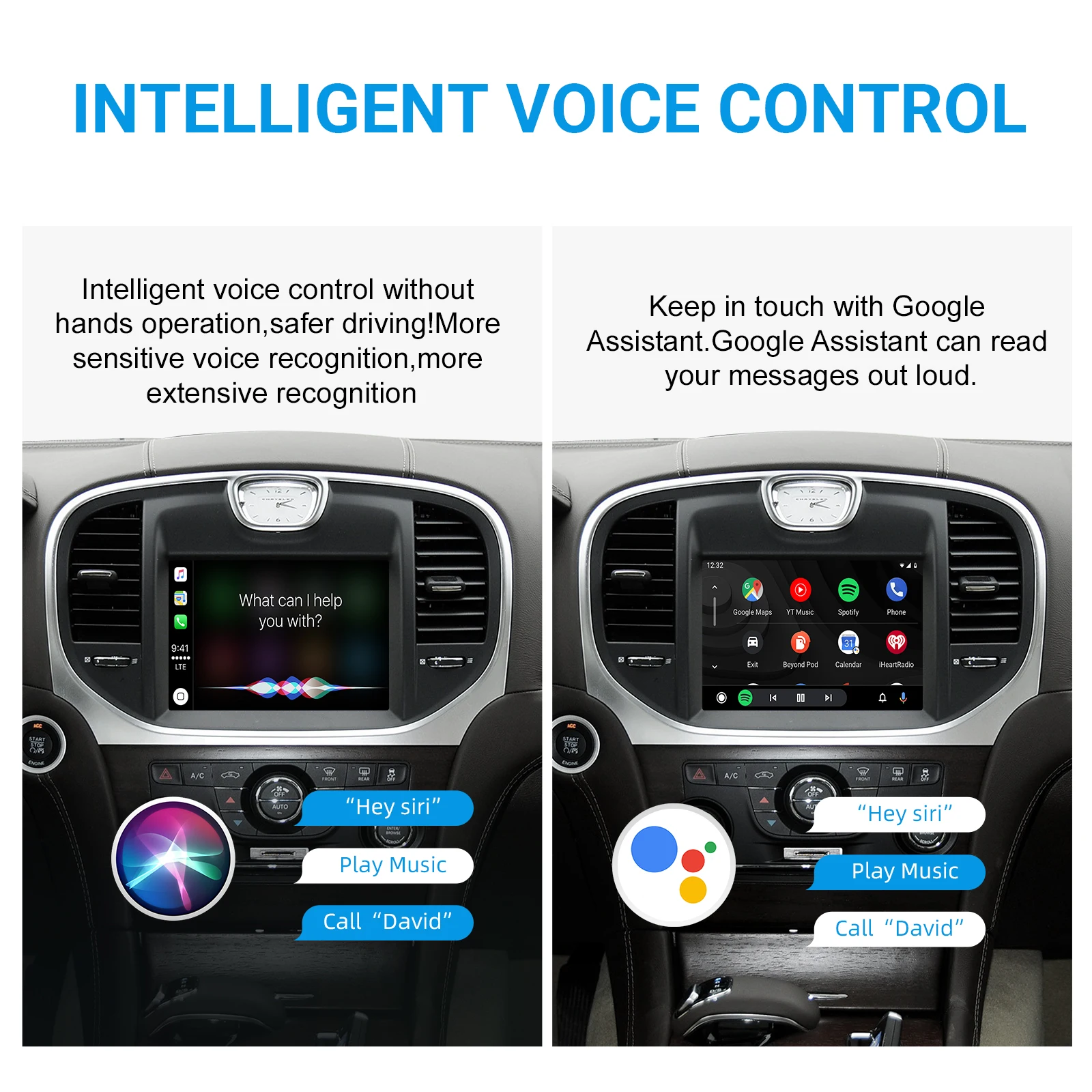 Wireless CarPlay Android Auto Retrofit Kit Decoder Box for 2012-2014 Chrysler 300 Series CarPlay & Android Auto Retrofit Kit