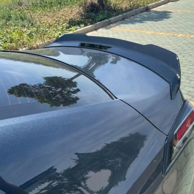 Car Rear Wing Bumper Tail Wing Gloss Black Style For Cadillac CT4 V 2020-2025 High Kick Duckbill Trunk Spoiler Car Trunk Spoiler