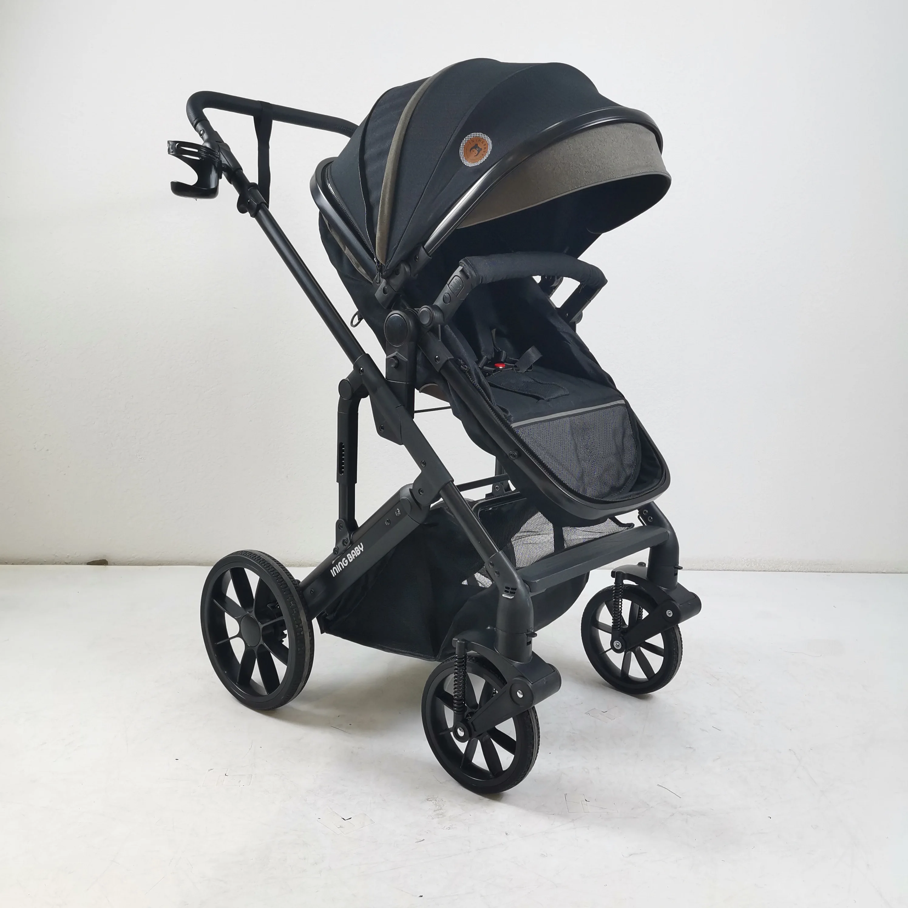 Multi Functional Baby Stroller Lightweight Foldable, Sit and Lie, Reversible Baby Seats with Shock-Absorbent, Essential for Newborn Outings