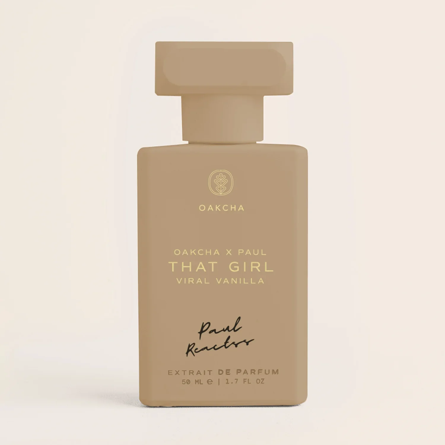 Oakcha X Paul Reactos That Girl Viral Vanilla Extrait De Parfum 50ml Long Lasting Warm Creamy Vanilla Fragrance Women Perfume Matte Nude Bottle Viral Scent Daily Gift for Ladies