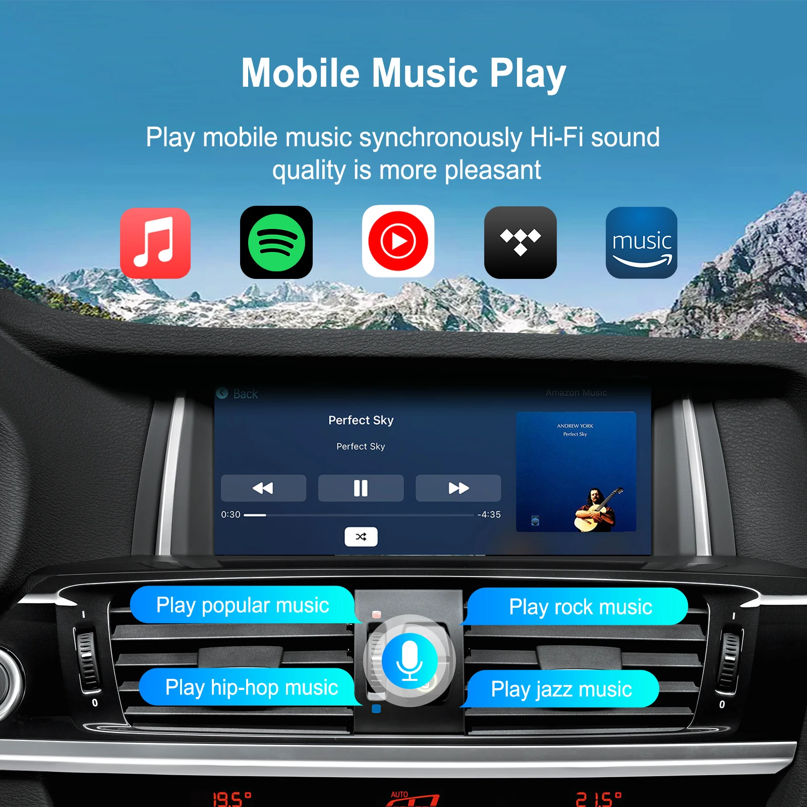 Wireless CarPlay Android Auto Retrofit Kit CarPlay Interface for BMW CIC System, Screen Upgrade Decoder Box for BMW CIC System
