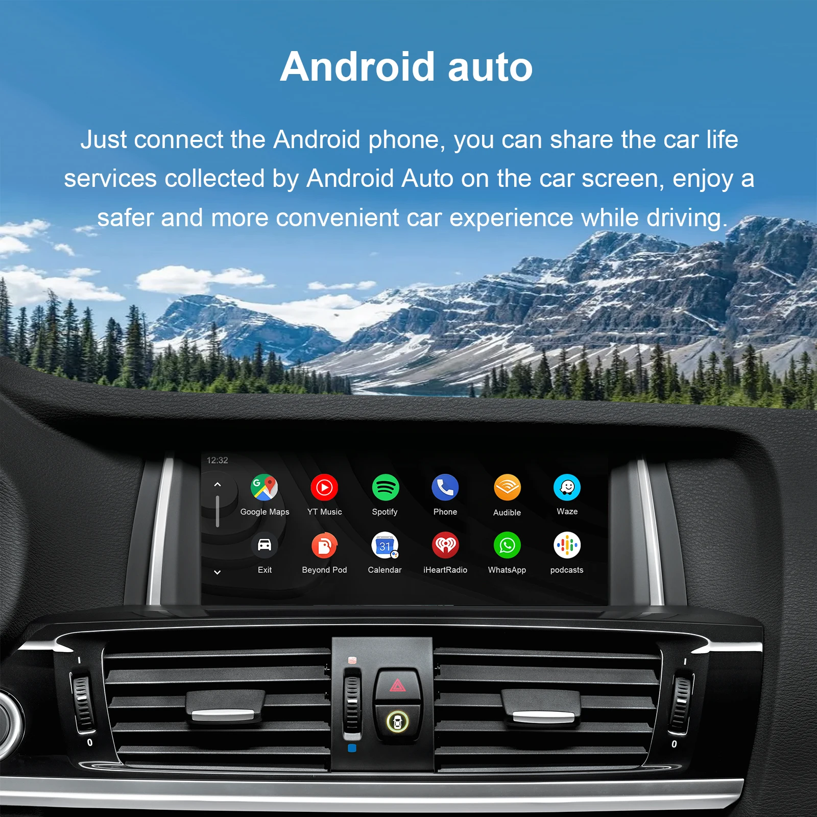 Wireless CarPlay Android Auto Retrofit Kit CarPlay Interface for BMW CIC System, Screen Upgrade Decoder Box for BMW CIC System