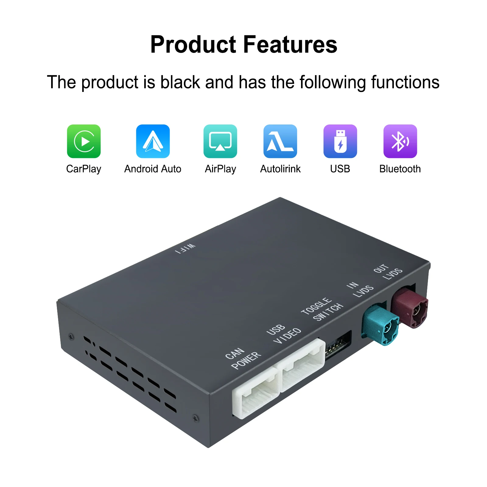 Wireless CarPlay Android Auto Retrofit Kit CarPlay Interface for BMW CIC System, Screen Upgrade Decoder Box for BMW CIC System