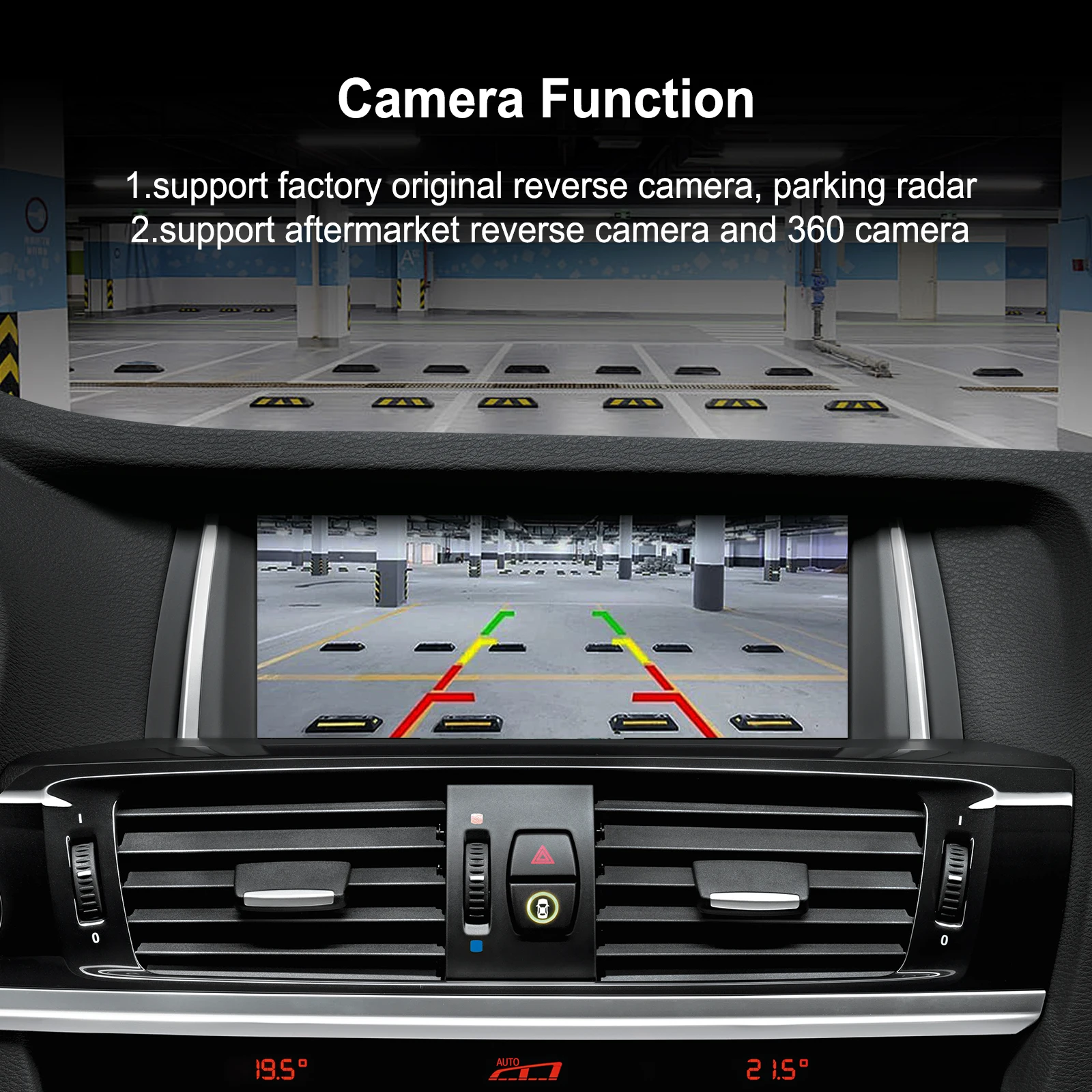 Wireless CarPlay Android Auto Retrofit Kit CarPlay Interface for BMW CIC System, Screen Upgrade Decoder Box for BMW CIC System