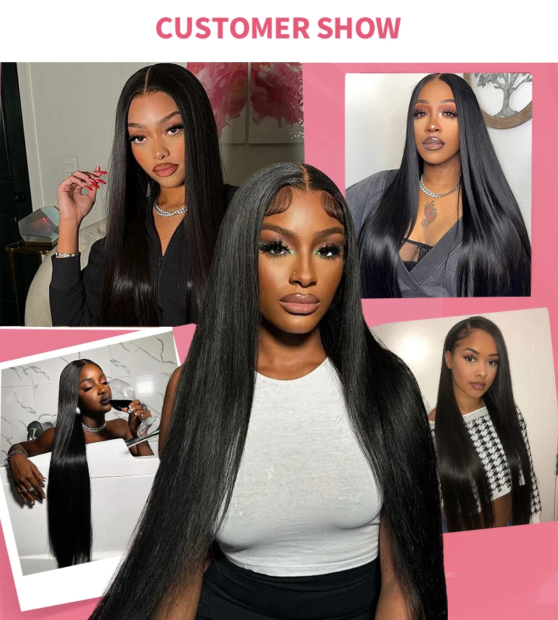 Straight Bundles Human Hair Natural Black Brazilian Remy Hair Extensions 1/3/4 PCS 14-30 Inch Hair Weave Bundles