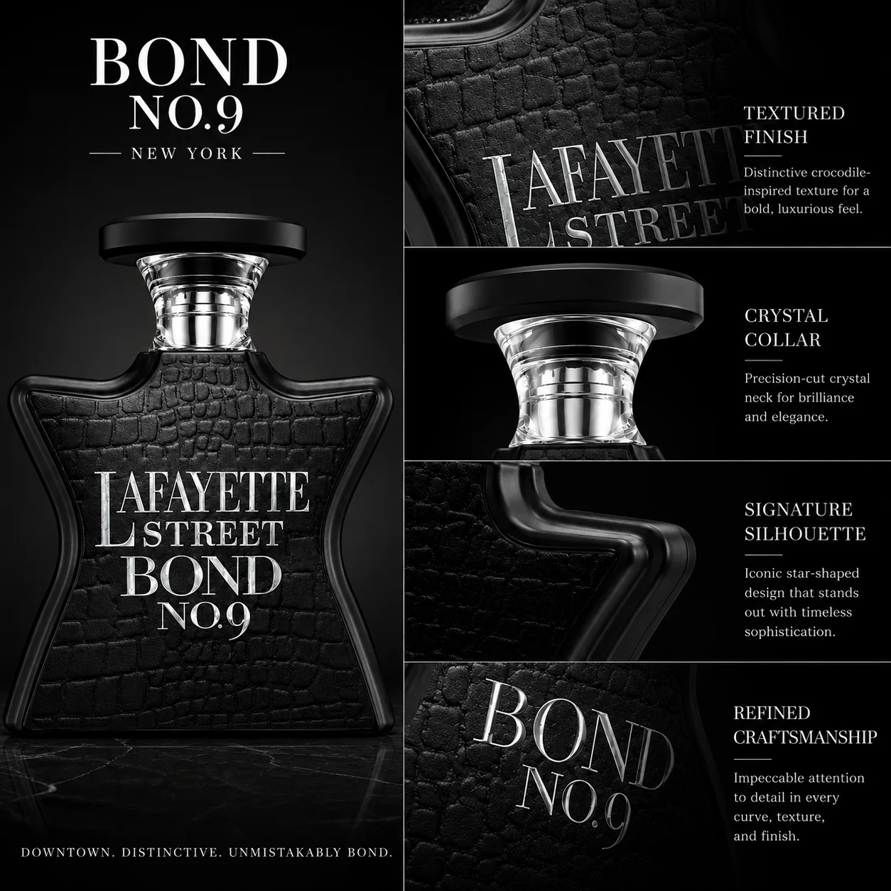 Bond No.9 Lafayette Street Eau De Parfum 100ml for Men Women Long Lasting Luxury Niche Perfume Spray Fresh Citrus Apple Vanilla Amber Woody Musk Fragrance Daily Wear Travel Gift