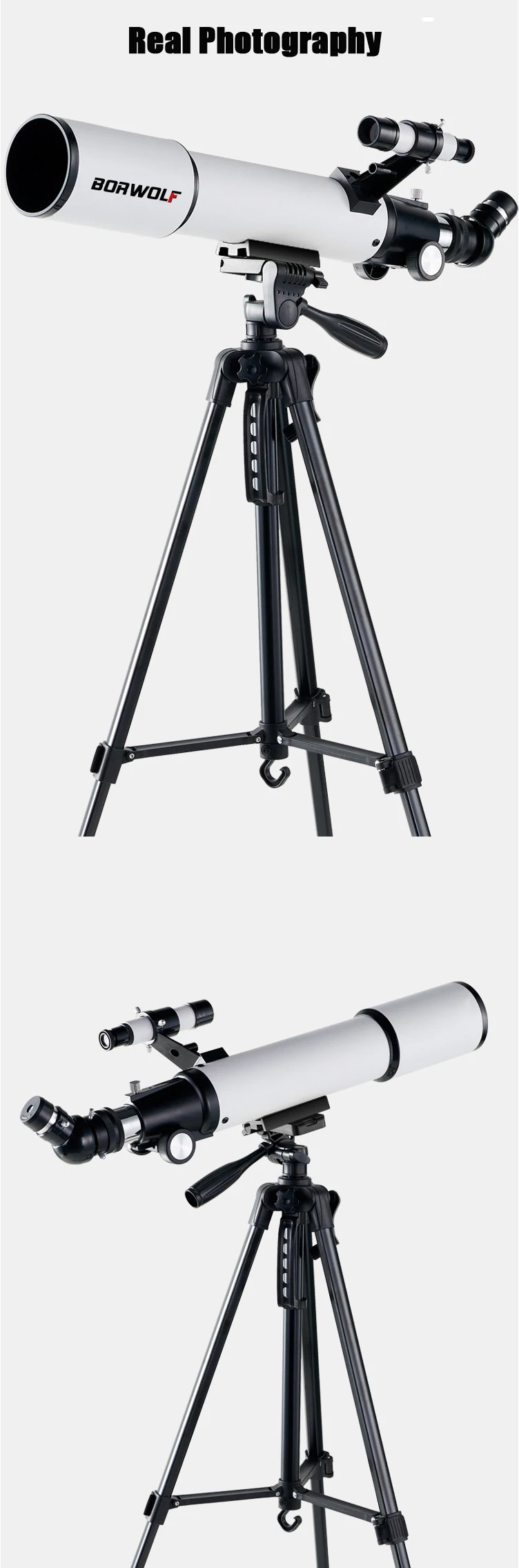BORWOLF 70500 Professional Astronomical Telescope 375X Monocular 70MM Large-Aperture for Stargazing Bird Watching Moon